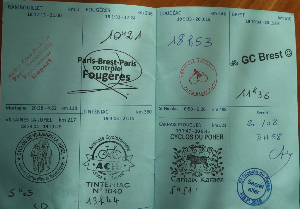 PBP_card_from Paris to Brest